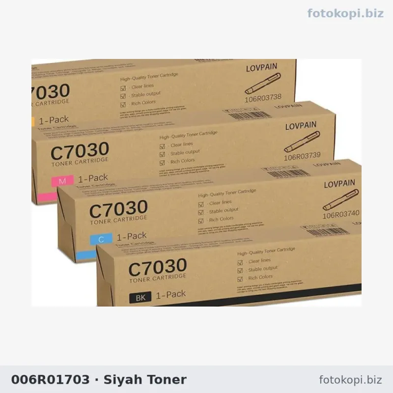 006R01703 Siyah Toner | Xerox AltaLink C8030 / C8035 / C8045 / C8055 / C8070