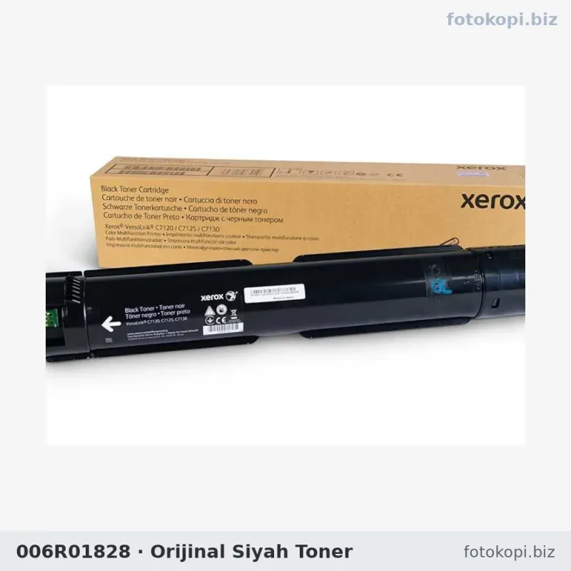 006R01828 Orijinal Siyah Toner | Xerox VersaLink C7100 / C7120 / C7130