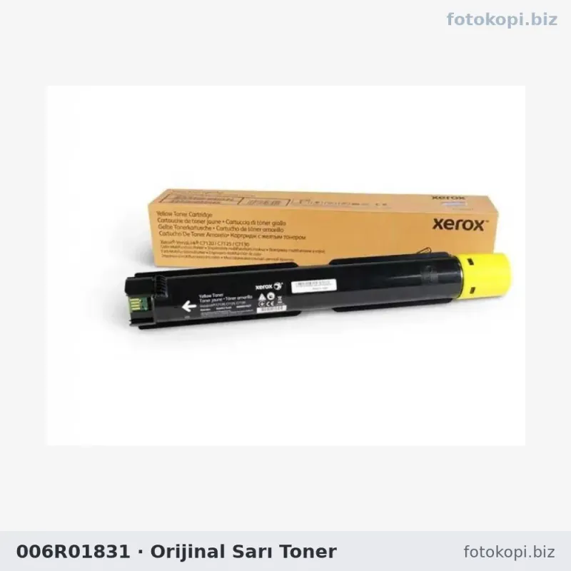 006R01831 Orijinal Sarı Toner | Xerox VersaLink C7100 / C7120 / C7130