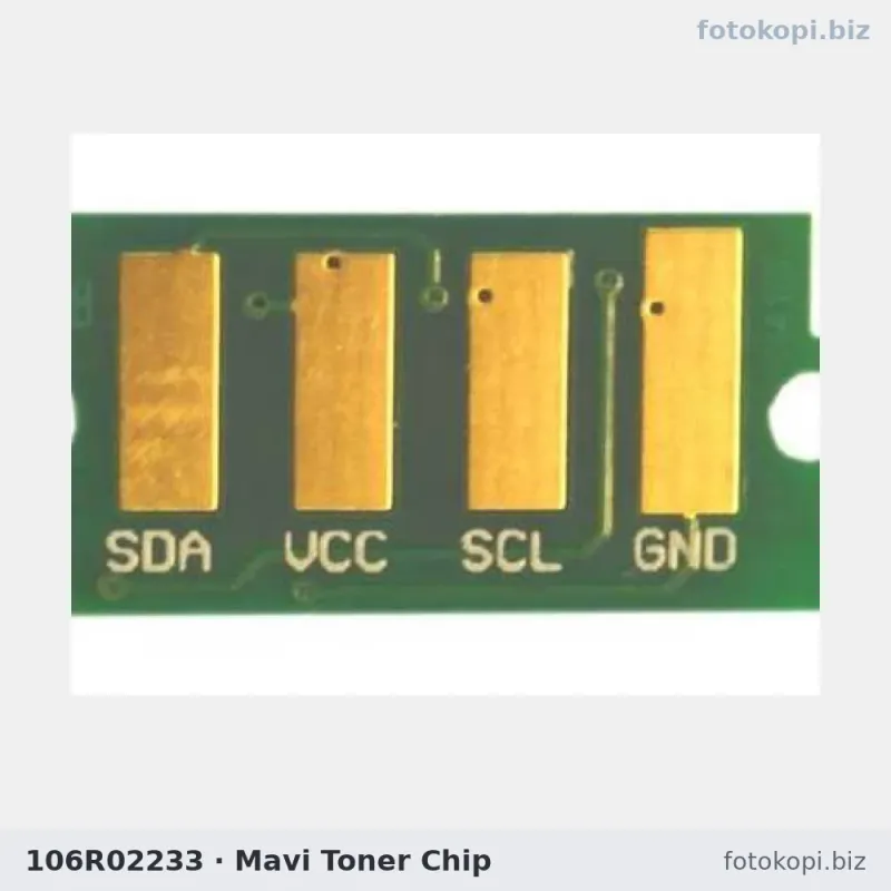 106R02233 Mavi Toner Chip | Xerox Phaser 6600