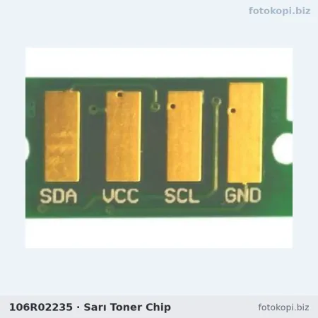 106R02235 Sarı Toner Chip | Xerox Phaser 6600