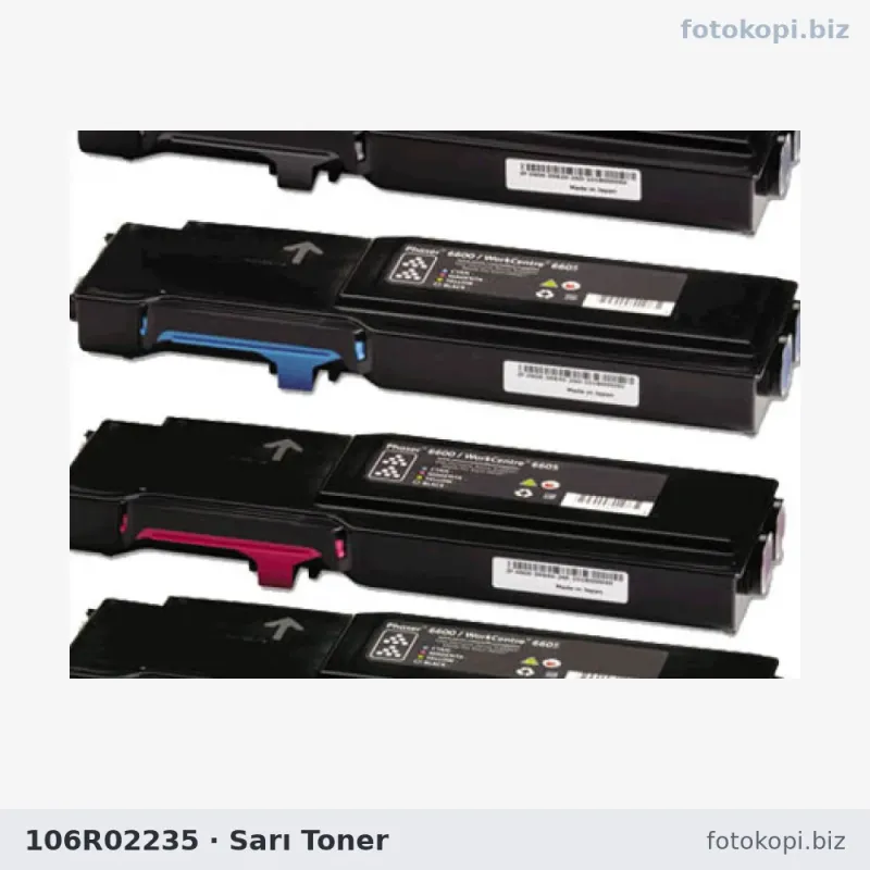 106R02235 Sarı Toner | Xerox Phaser 6605 / 6600