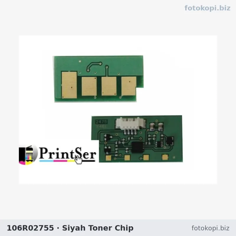 106R02755 Siyah Toner Chip | Xerox Phaser 6655
