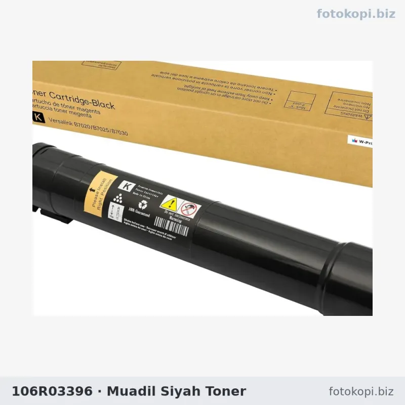 106R03396 Muadil Siyah Toner | Xerox B7025 / B7030