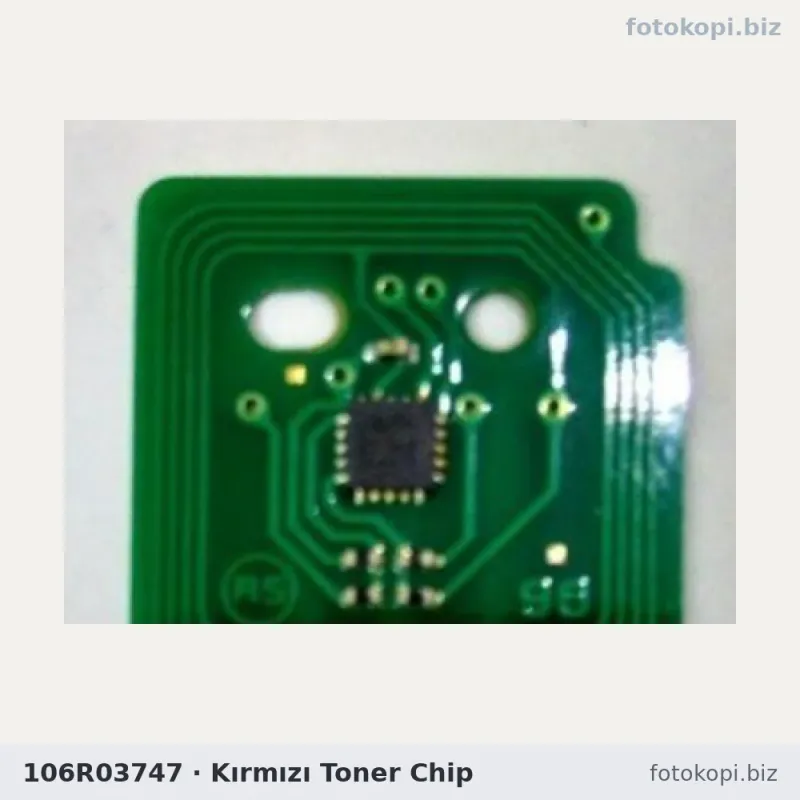 106R03747 Kırmızı Toner Chip | Xerox VersaLink C7020 / 7025 / 7030