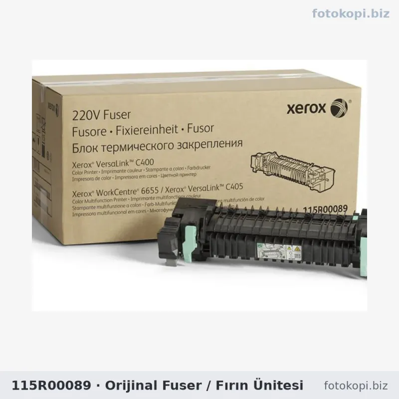 115R00089 Orijinal Fuser / Fırın Ünitesi | Xerox C405 / C400 / 6655