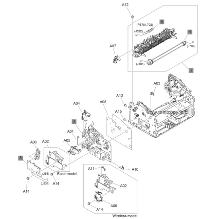 HP 1102 Power Board Besleme Kart