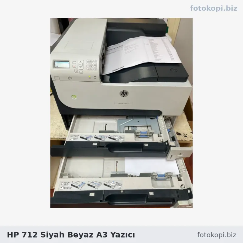 HP 712 Siyah Beyaz A3 Yazıcı | İkinci El Yazıcı
