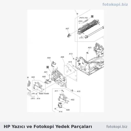 HP Yazıcı ve Fotokopi Yedek Parçaları | Parça Sorgu Ürünü