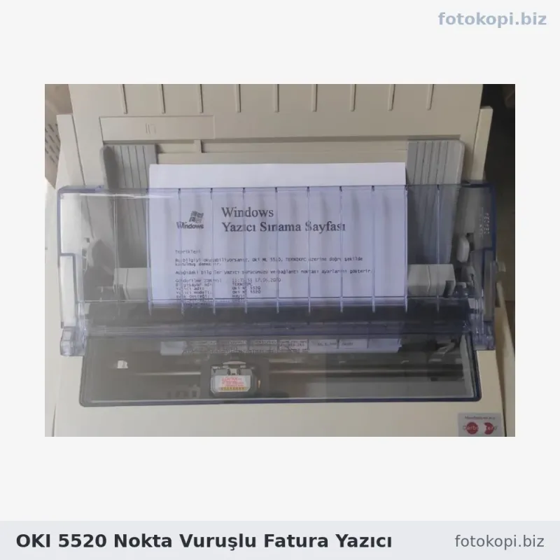 OKI 5520 Nokta Vuruşlu Fatura Yazıcı | İkinci El Yazıcı