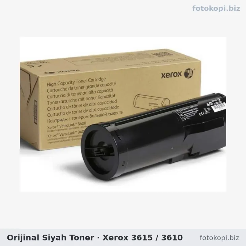 Orijinal Siyah Toner | Xerox 3615 / 3610