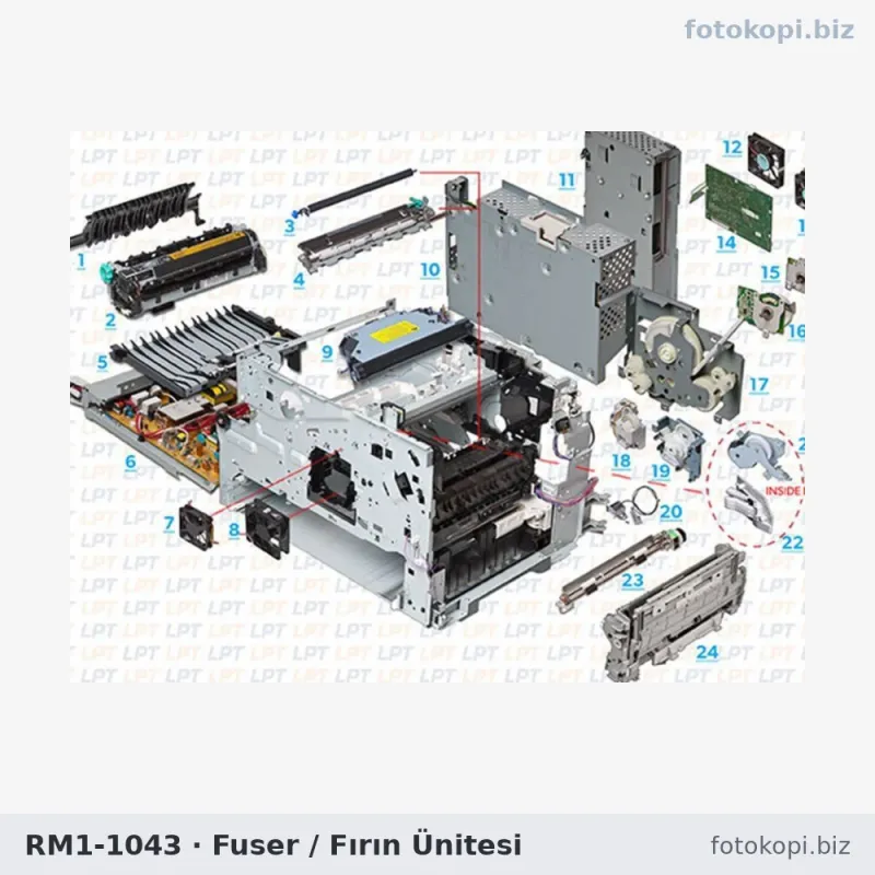 RM1-1043 Fuser / Fırın Ünitesi | HP LaserJet 4345 (İkinci El)