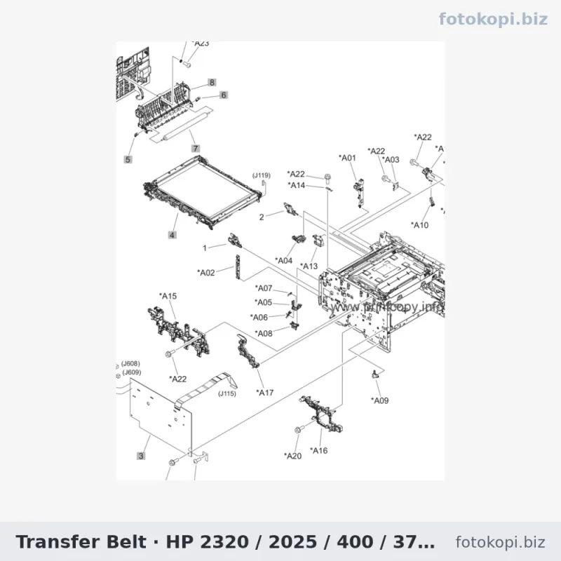 Transfer Belt | HP 2320 / 2025 / 400 / 376 / 476 (İkinci El)