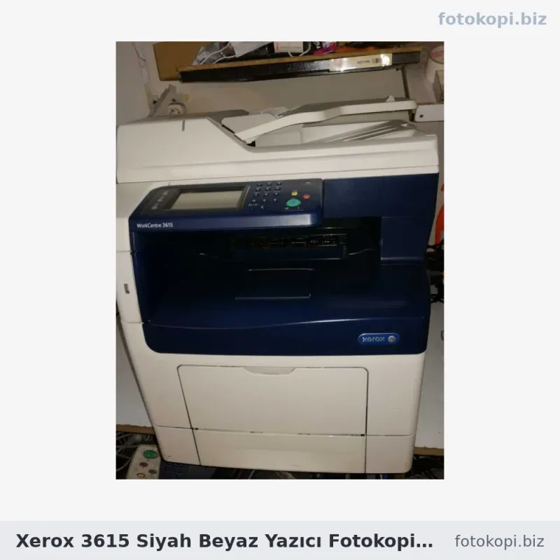 Xerox 3615 Siyah Beyaz Yazıcı Fotokopi Faks | İkinci El Fotokopi Makinesi