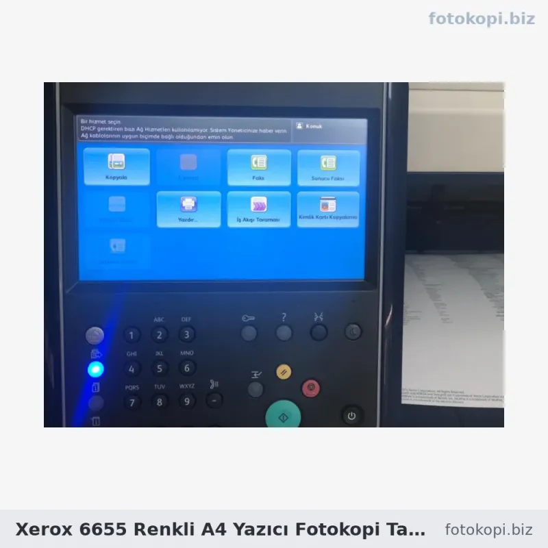 Xerox 6655 Renkli A4 Yazıcı Fotokopi Tarayıcı | İkinci El Fotokopi Makinesi