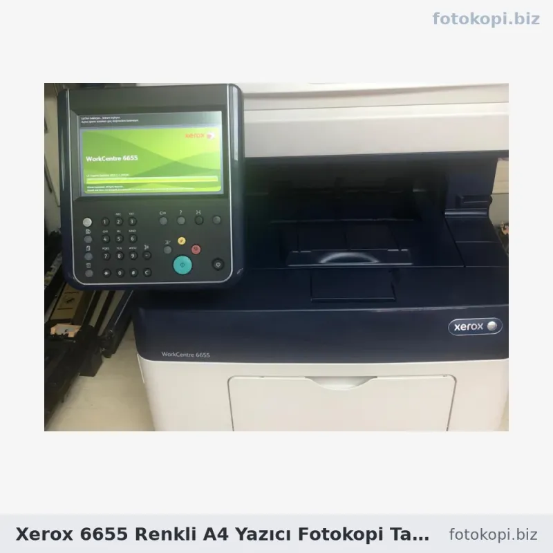 Xerox 6655 Renkli A4 Yazıcı Fotokopi Tarayıcı | İkinci El Fotokopi Makinesi