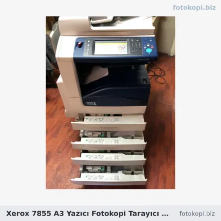 Xerox 7855 A3 Yazıcı Fotokopi Tarayıcı Faks | İkinci El Fotokopi Makinesi