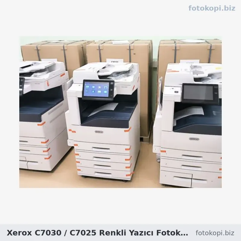 Xerox C7030 / C7025 Renkli Yazıcı Fotokopi | İkinci El Fotokopi Makinesi