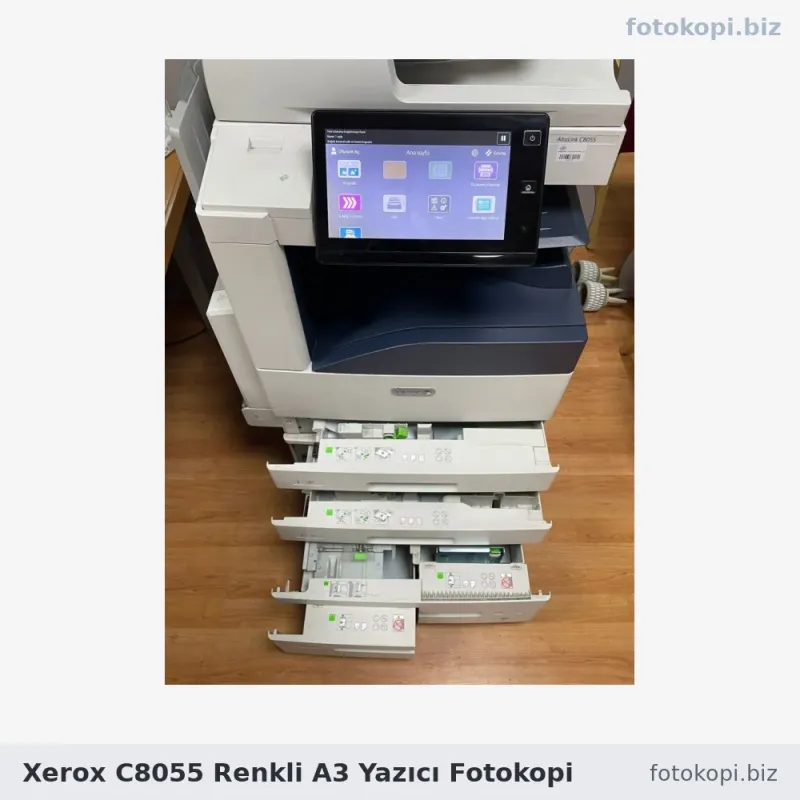 Xerox C8055 Renkli A3 Yazıcı Fotokopi | İkinci El Fotokopi Makinesi